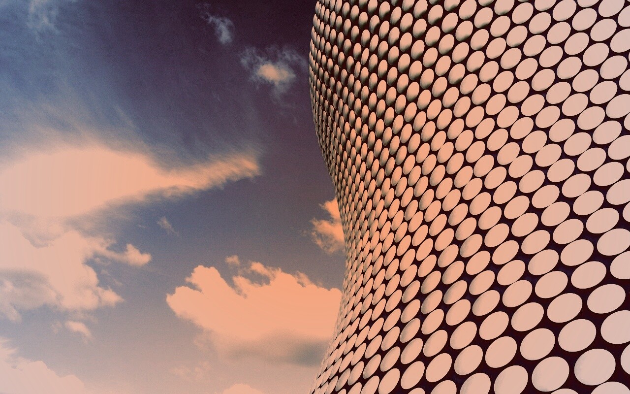 Стена из белых кругов обои