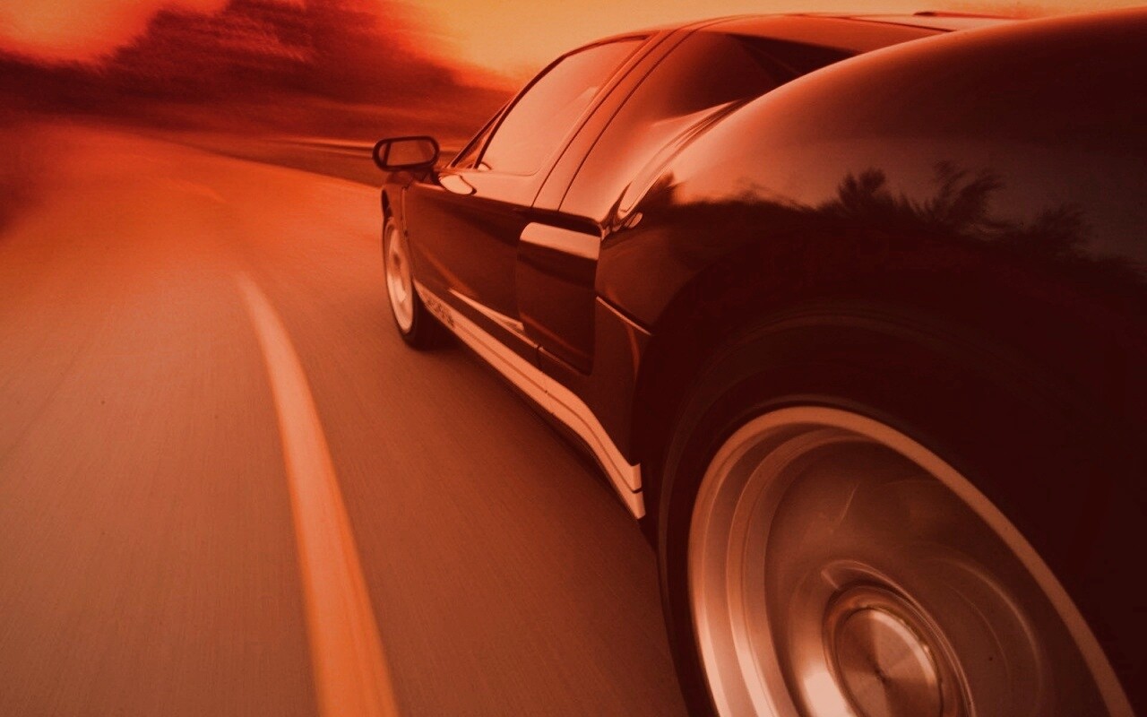 Авто на повороте обои