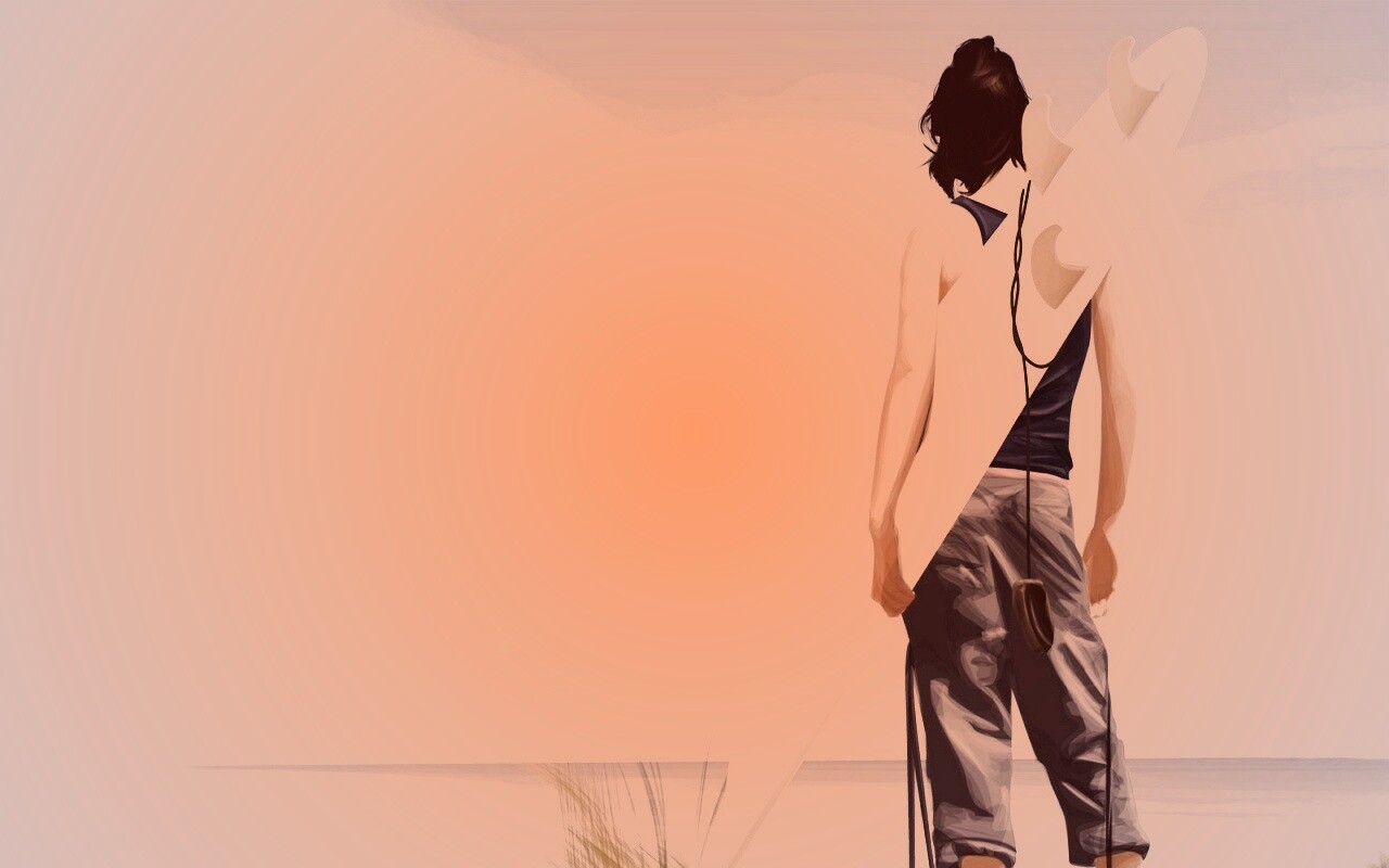 В ожидании волны обои