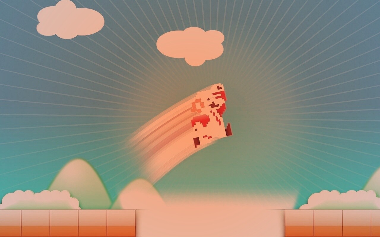 Прыжок Марио обои