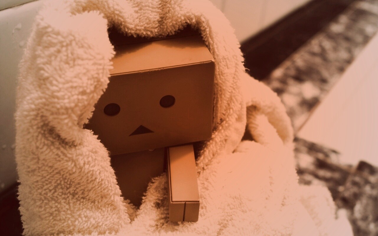 Yotsubato Danbo в полотенце обои