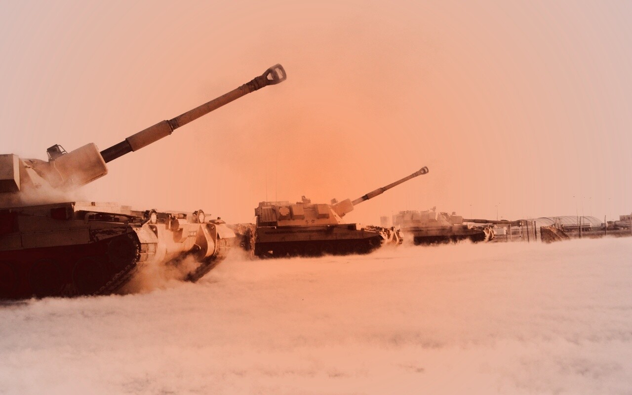 Британская самоходная артиллериская установка обои