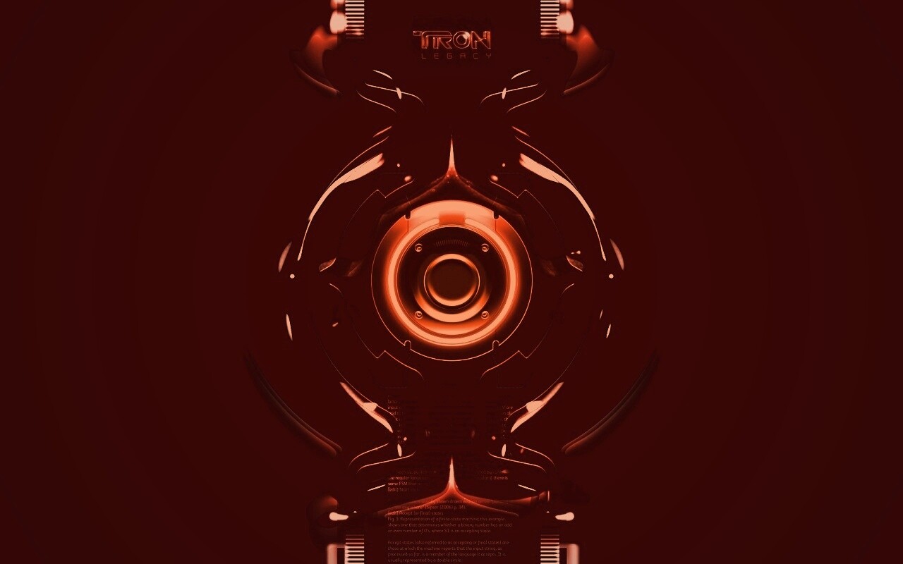 Tron Data Amber обои