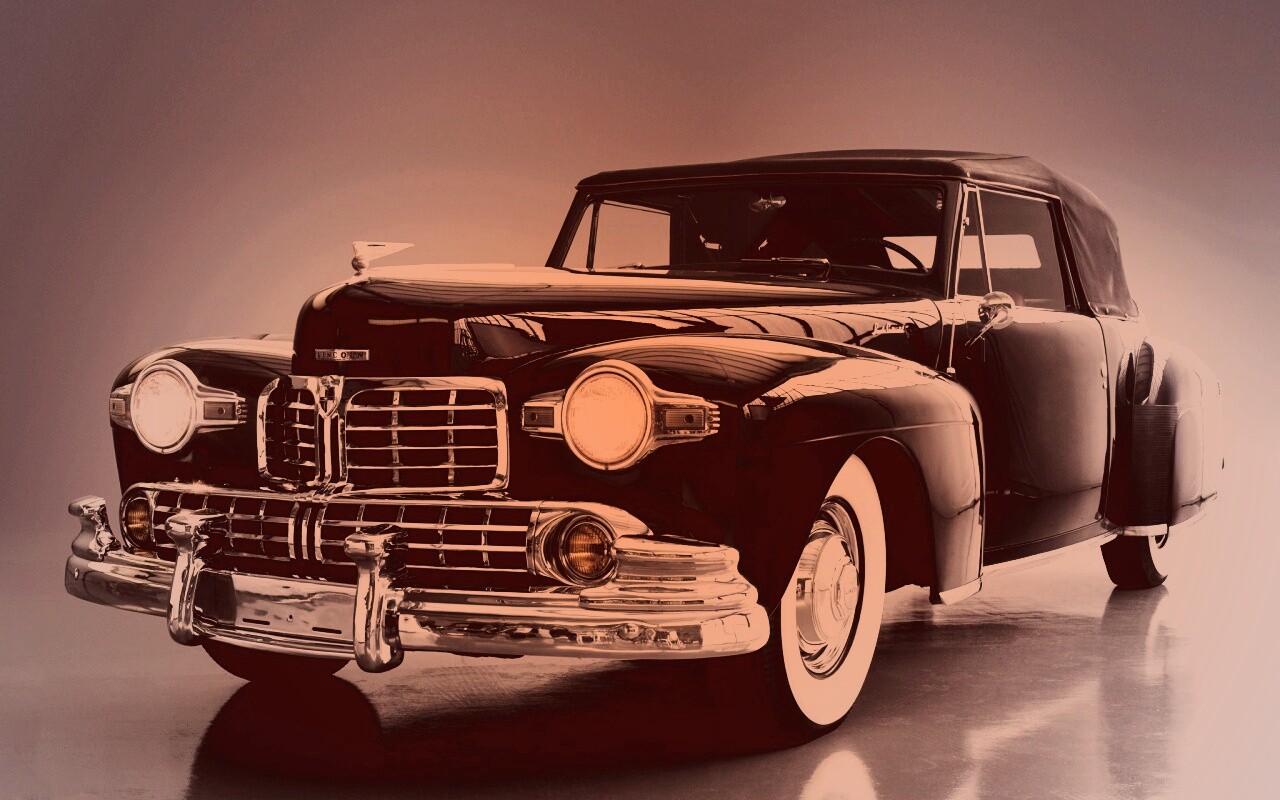 Черный ретро авто обои