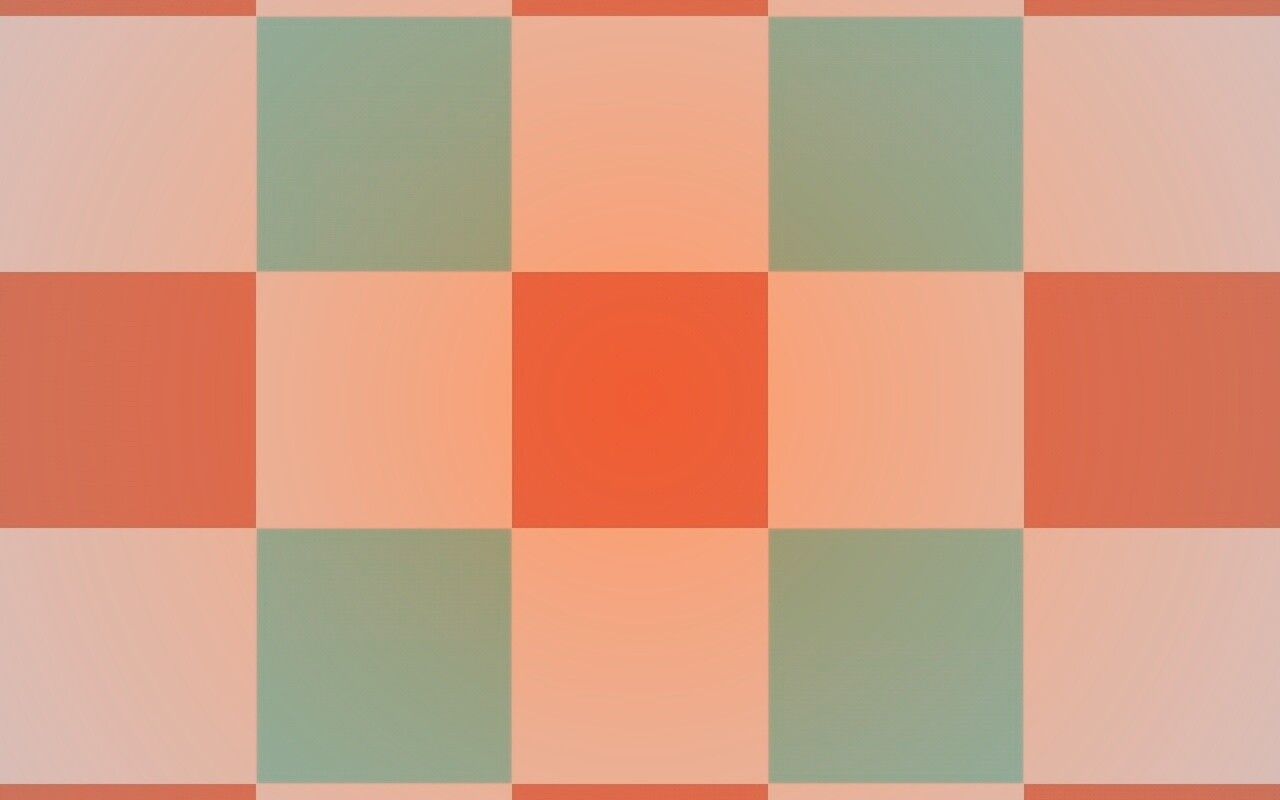 Оранжевые голубые и белые клетки обои