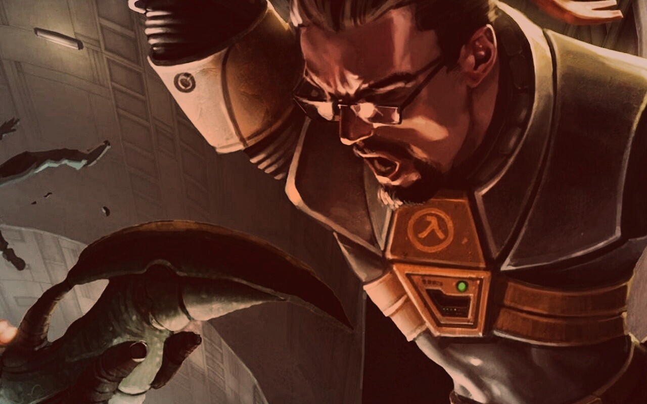 Рисованный Гордон Фримен обои