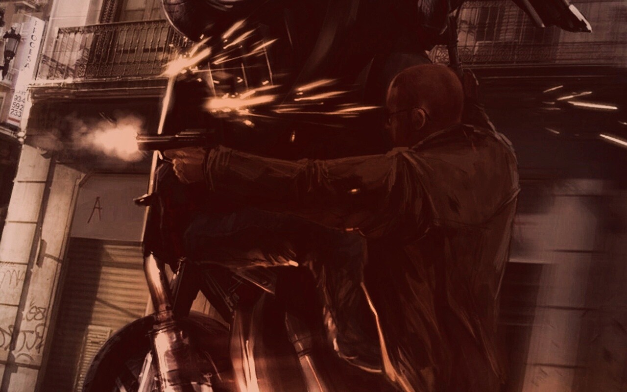 Негр на мотоцикле обои