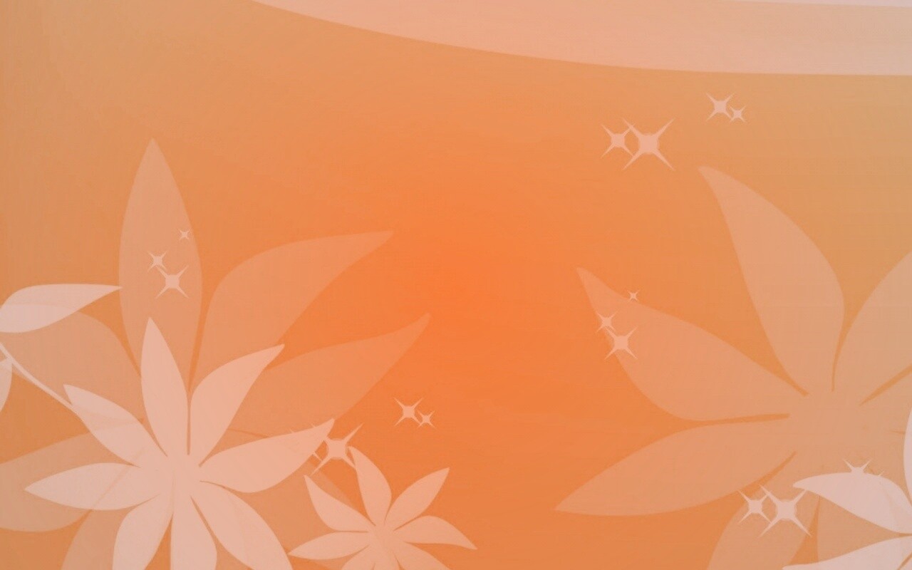 Оранжевый цветочный фон обои