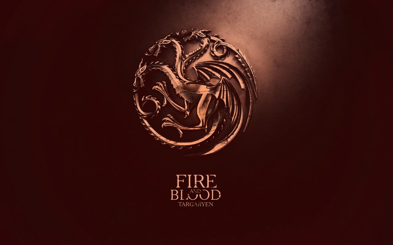Металлический герб дома Таргариен обои
