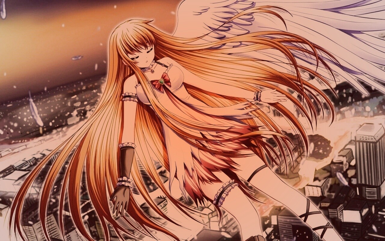 Неопознанная девушка из аниме обои