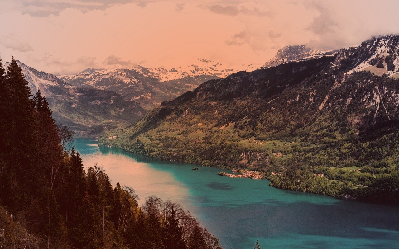 Горная река обои