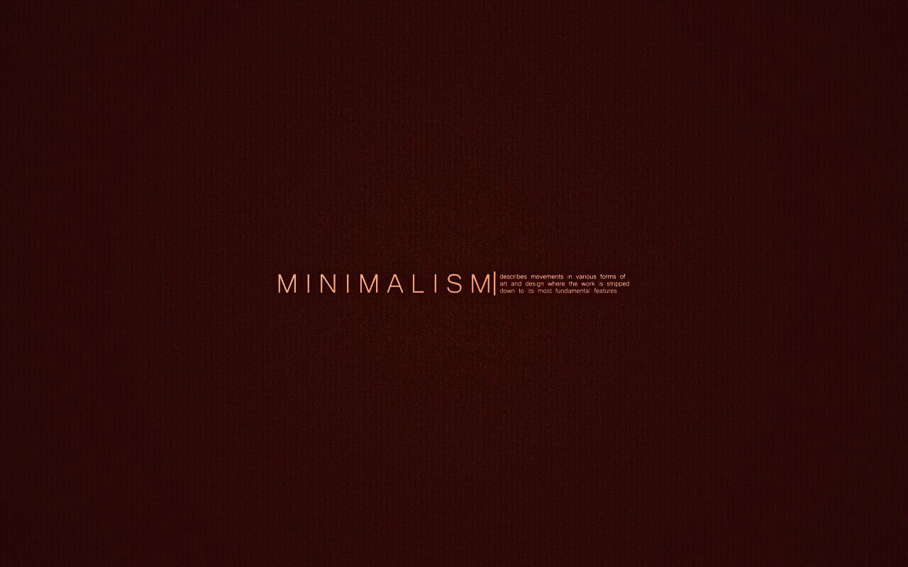 Минимализм обои