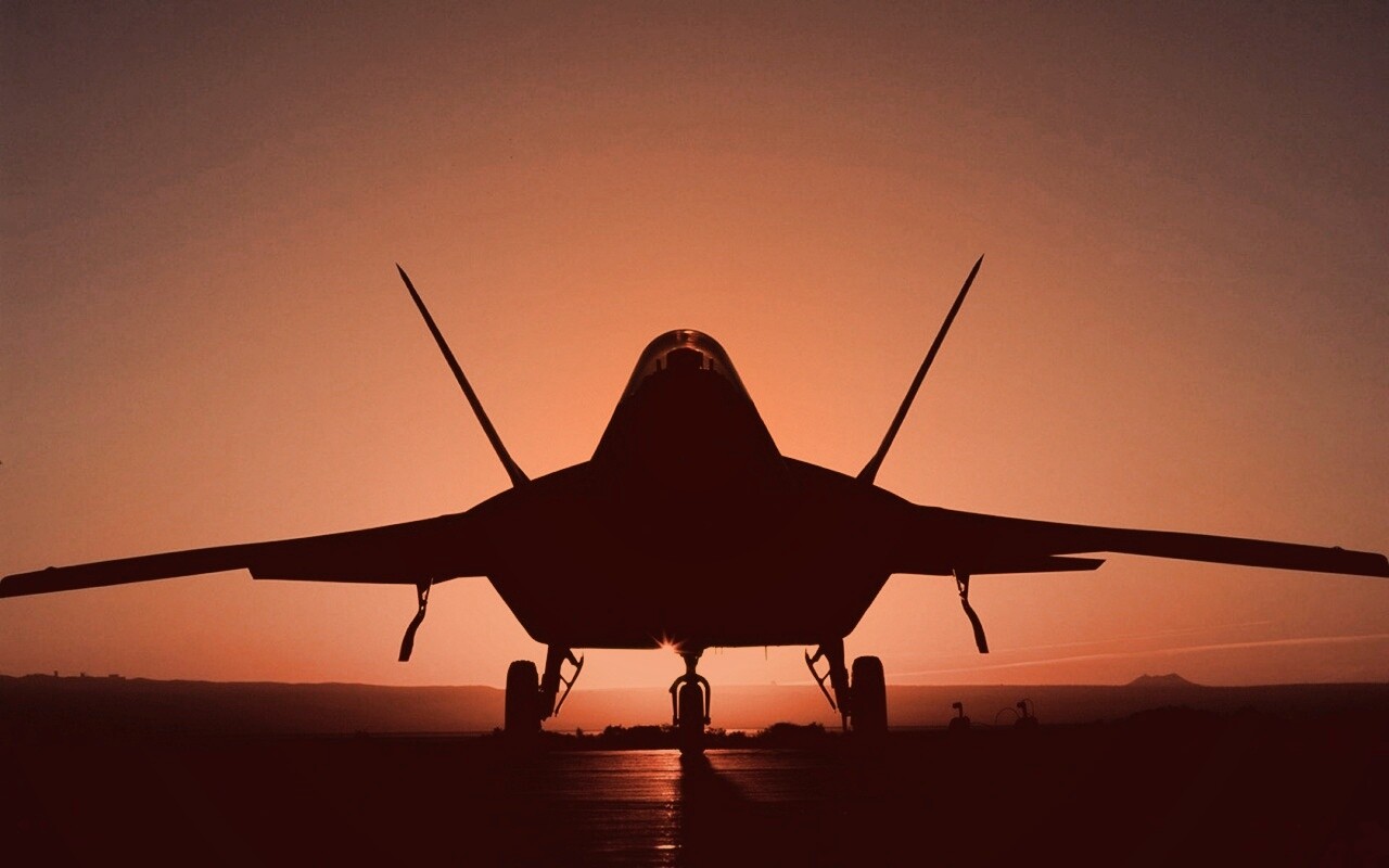 Истребитель F22 обои