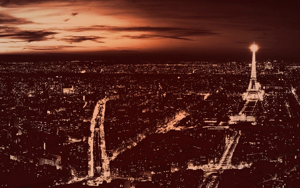 Ночной париж обои