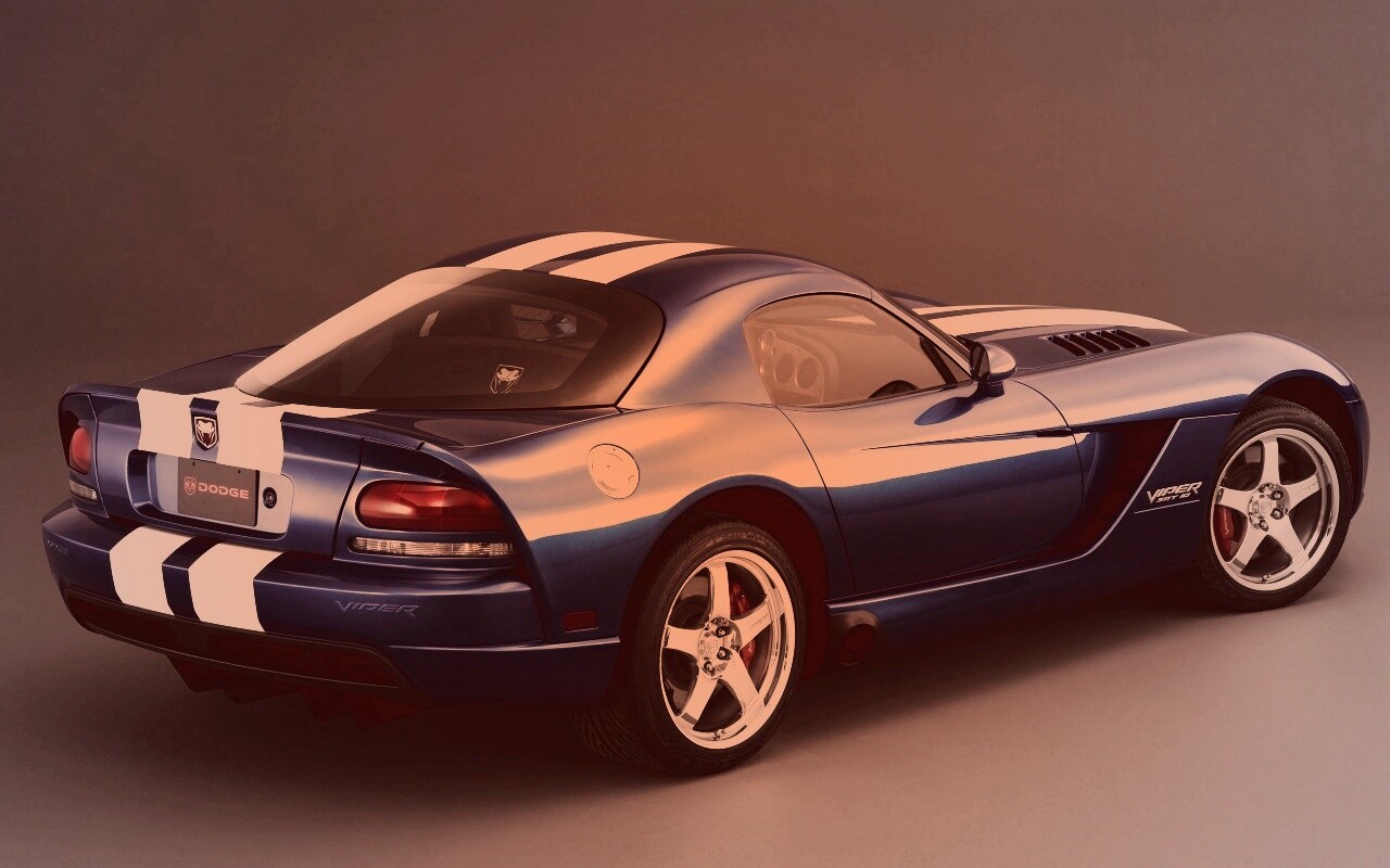 Синий Dodge Viper обои