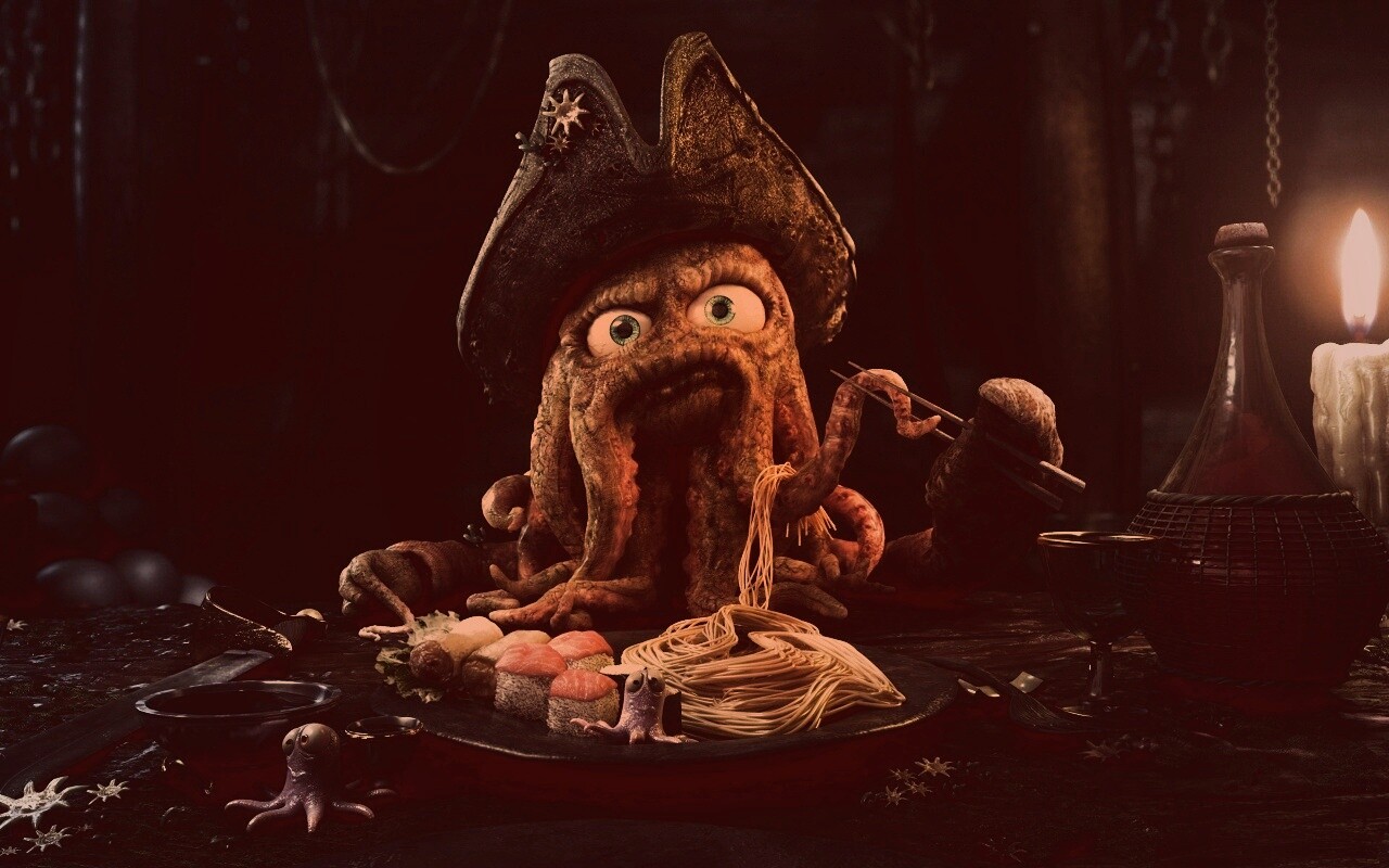 Мультяшный Дэви Джонс обои