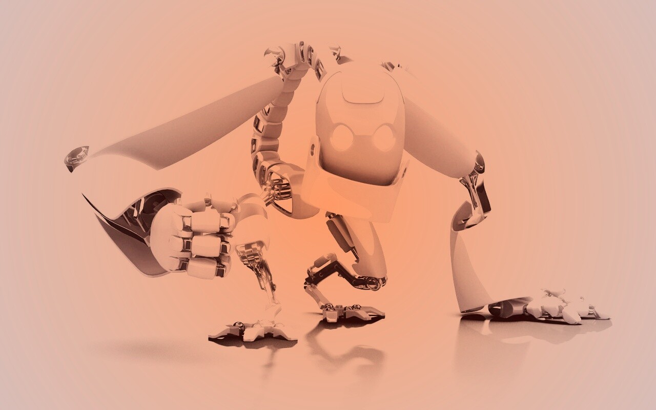 Крадущийся робот обои