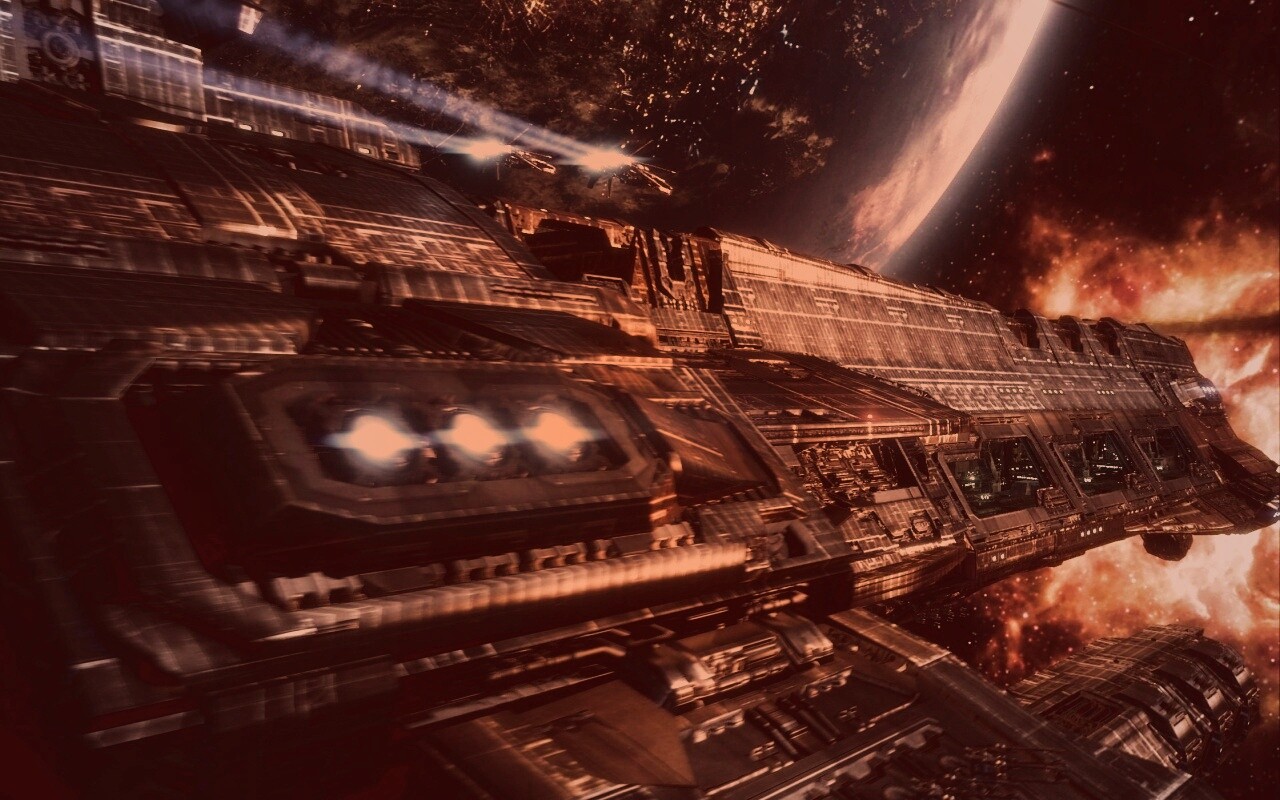 Космический корабль обои