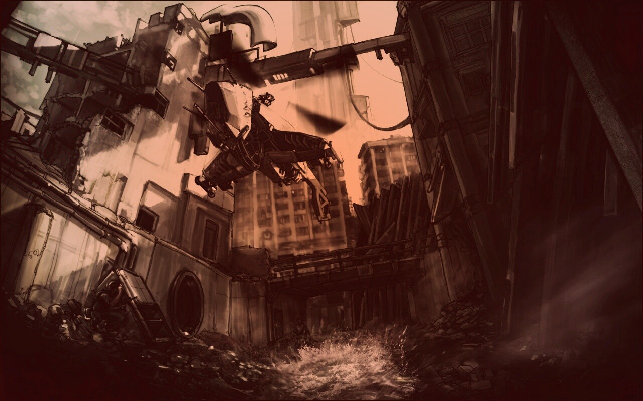 City 17 из Half Life обои