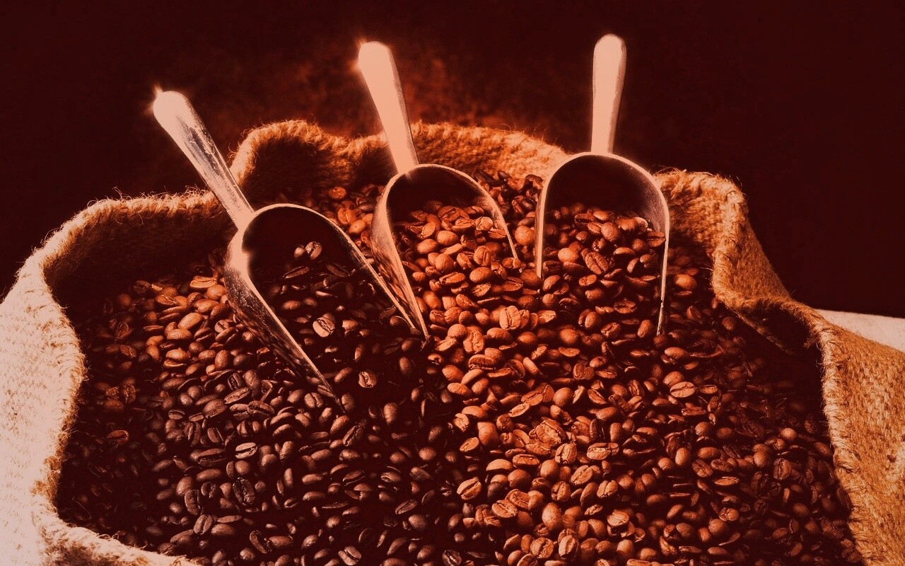 Мешок кофейных зерен обои