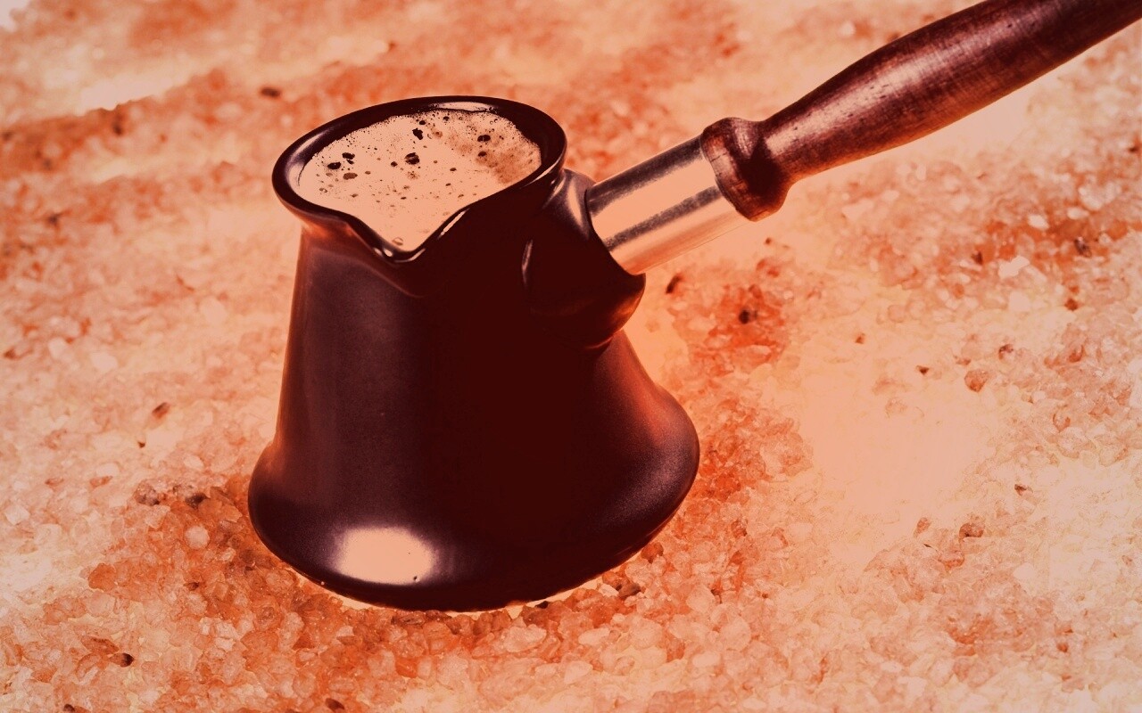 Кофе на углях обои