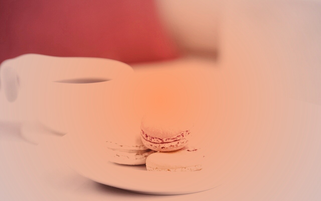 Кофе с пирожным обои