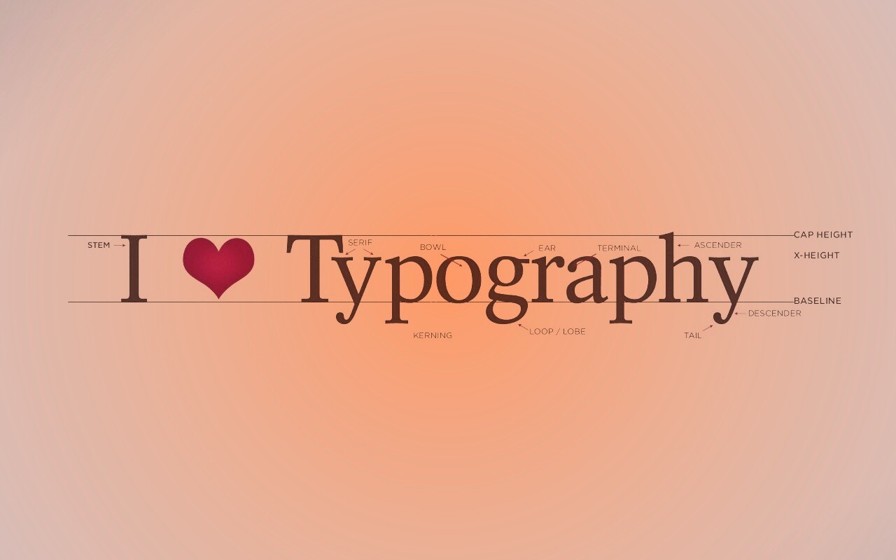 I love typography обои