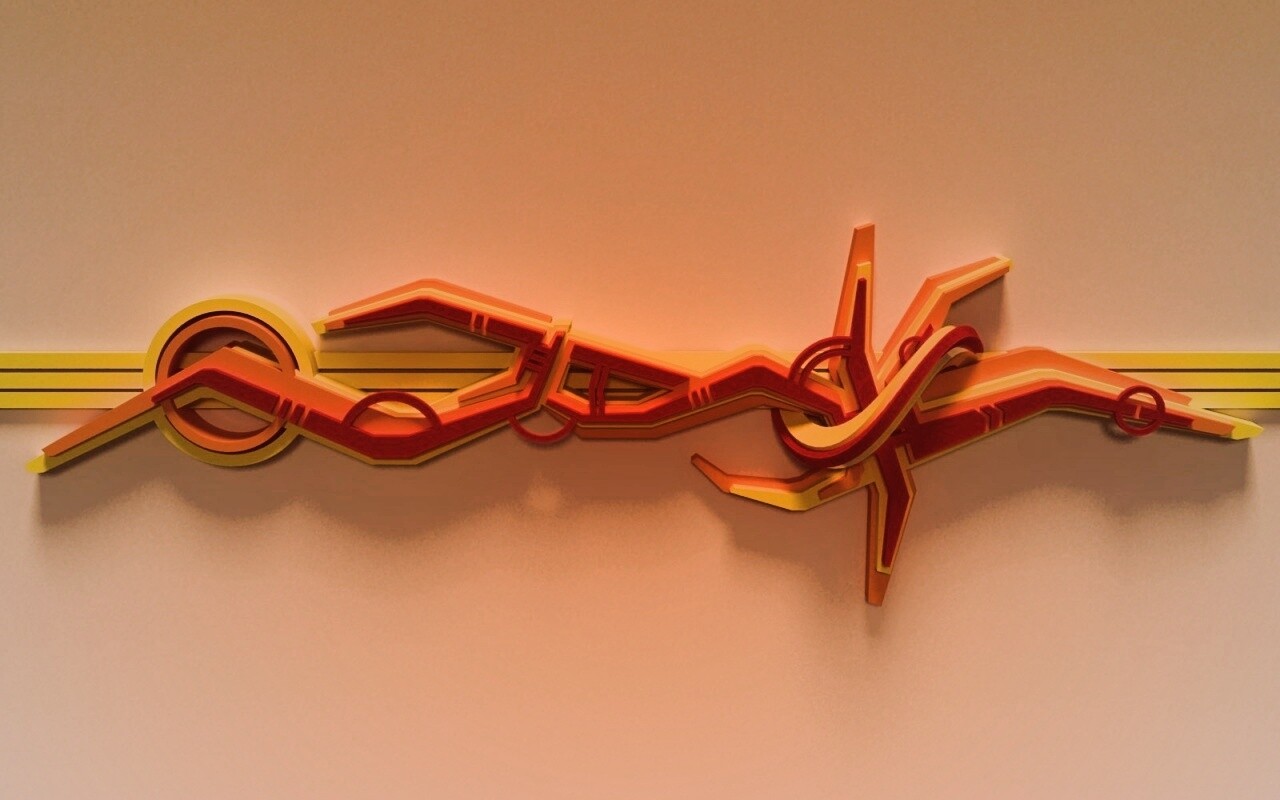 3D Граффити обои