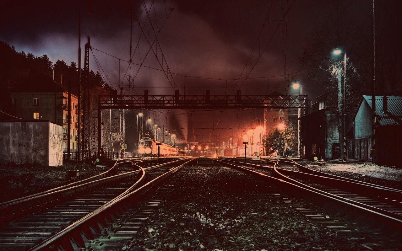 Железнодорожная станция обои