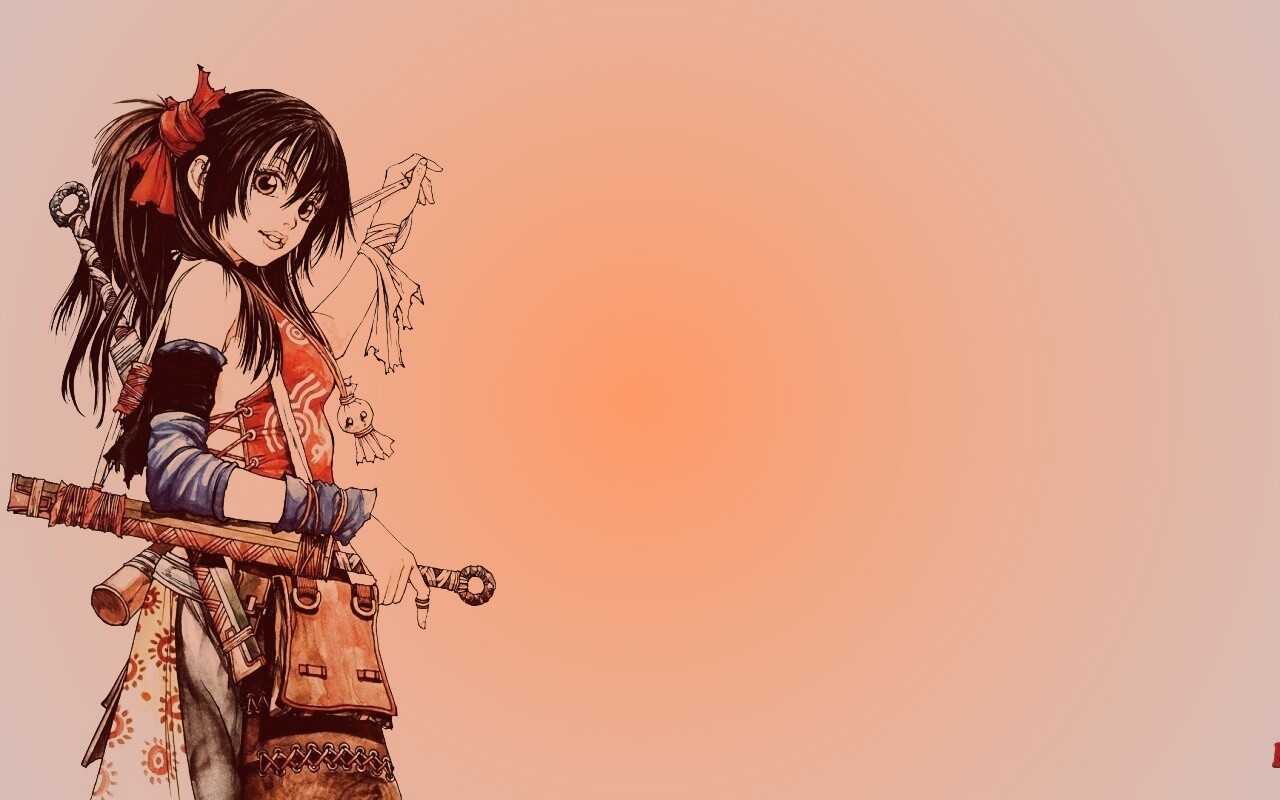 Девушка с мечом из Dangu обои