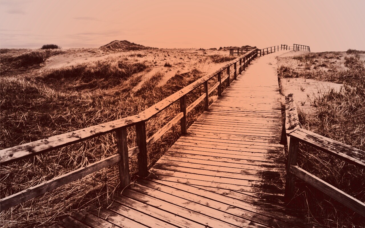 Деревянная дорога обои