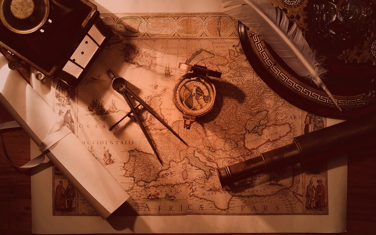 Карта путешественника обои