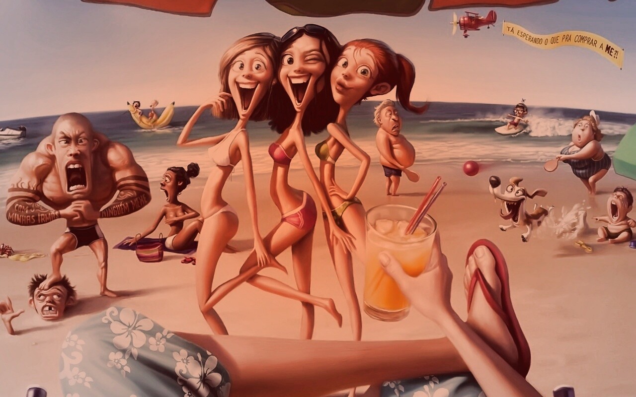 На пляжу ляжу) обои