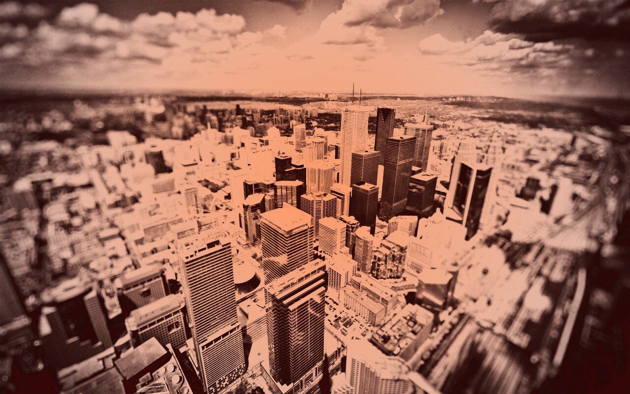 ЧБ фото города обои