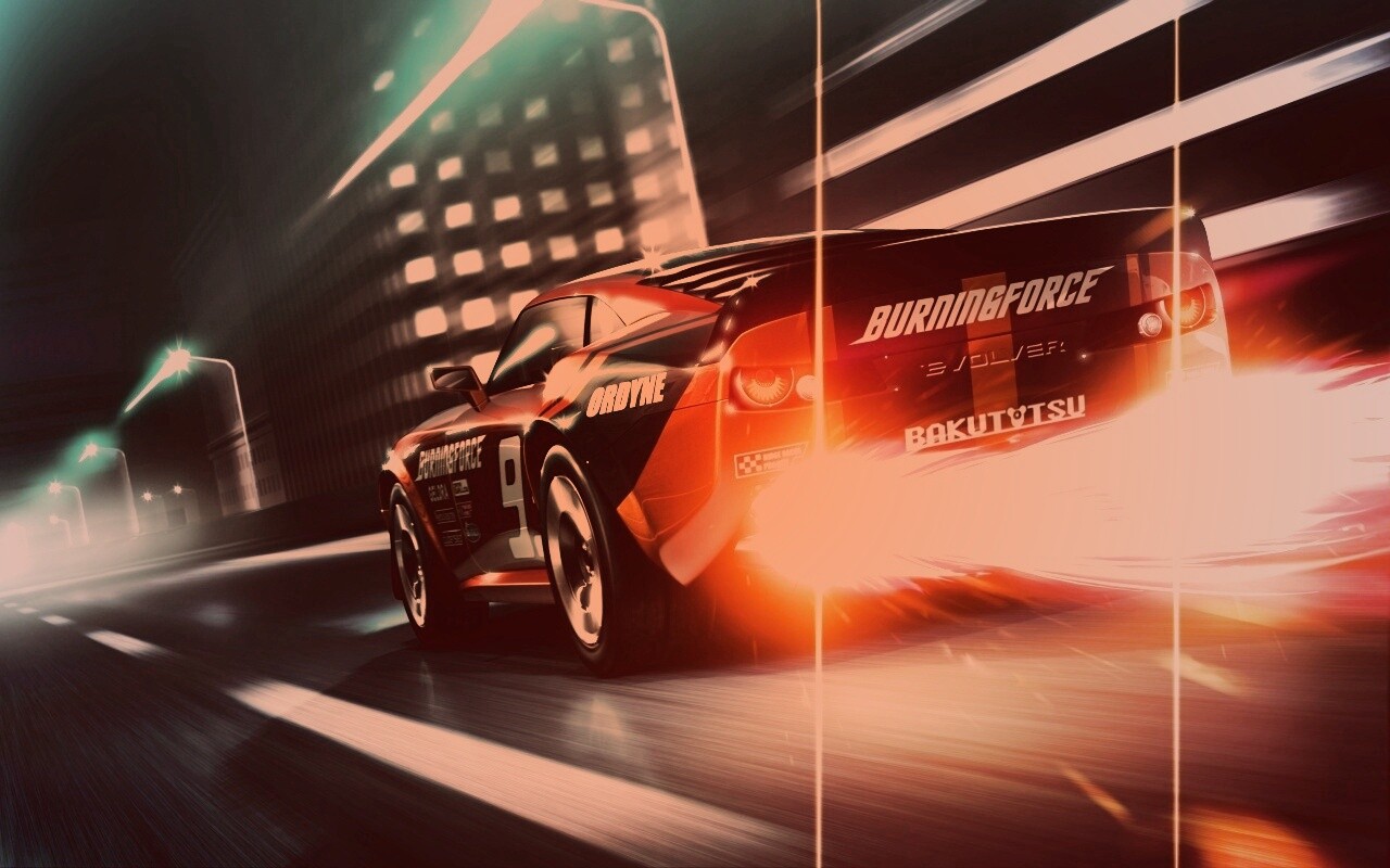 Ночное нитро обои