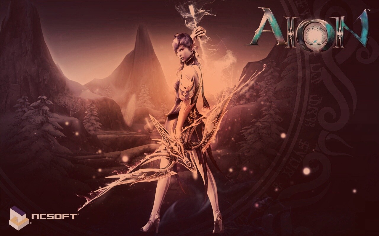 Эльфийка из Aion обои