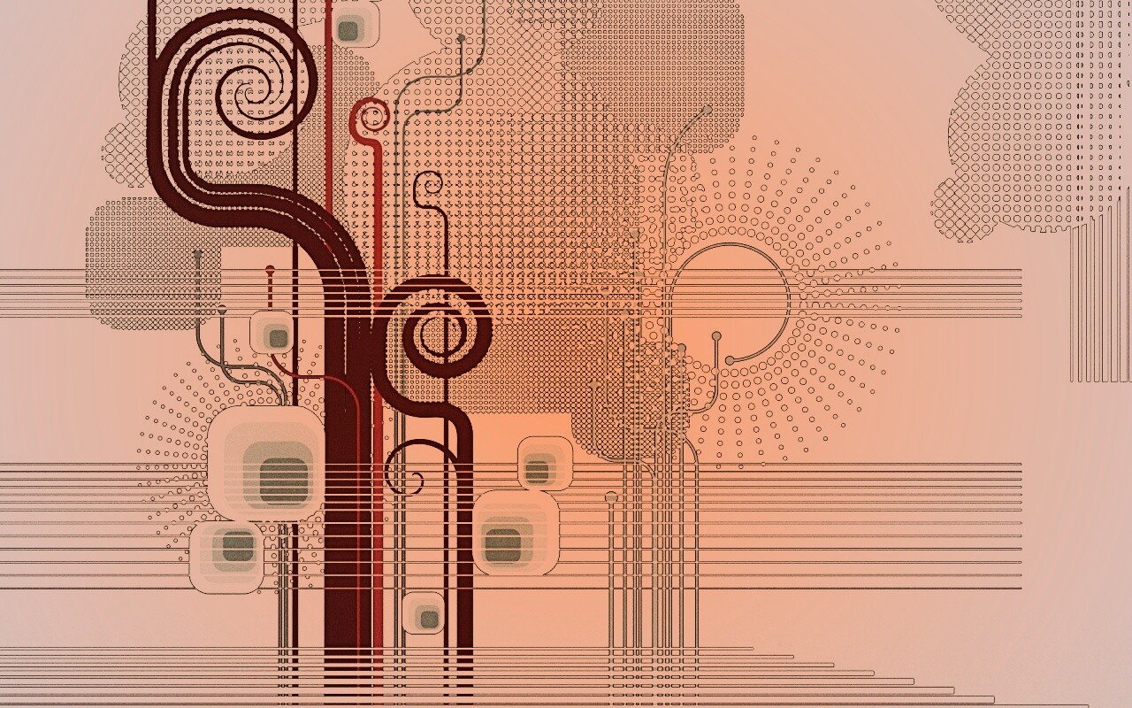 Линии и точки обои