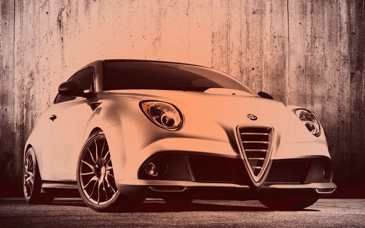 Alfa-Romeo вид спереди обои