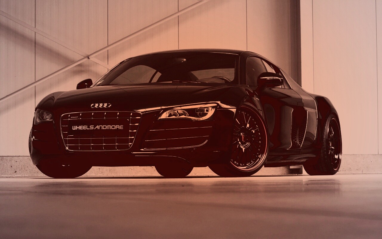 Audi черного цвета обои