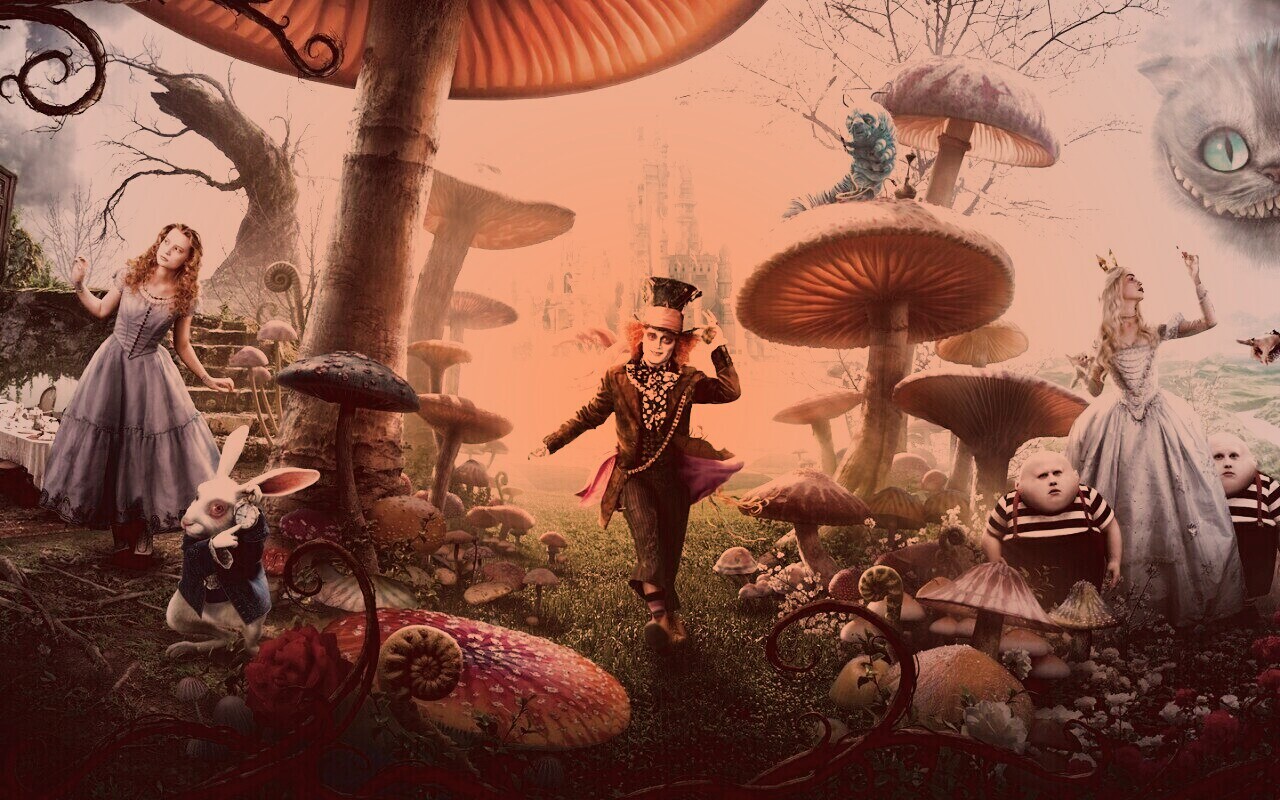 Алиса в стране чудес обои