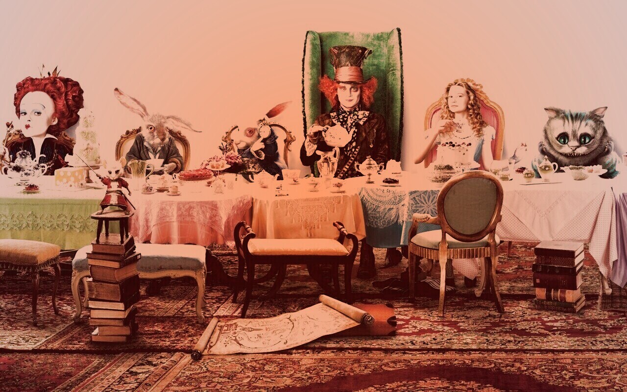 Чай в стране чудес обои