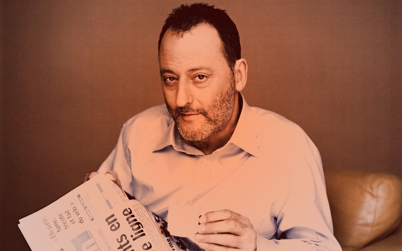 Жан рено пьет кофе обои