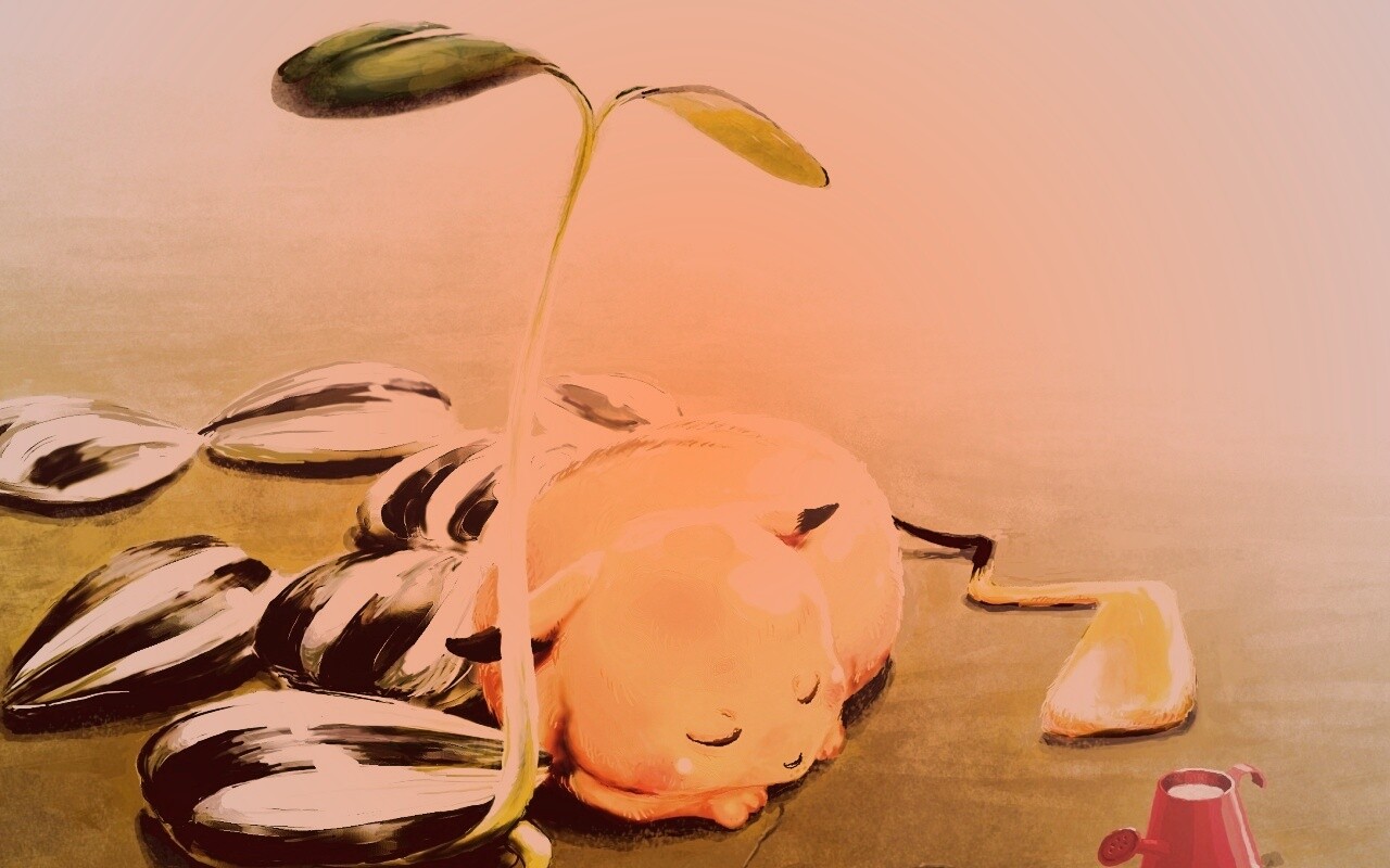 Пикачу отдыхает обои