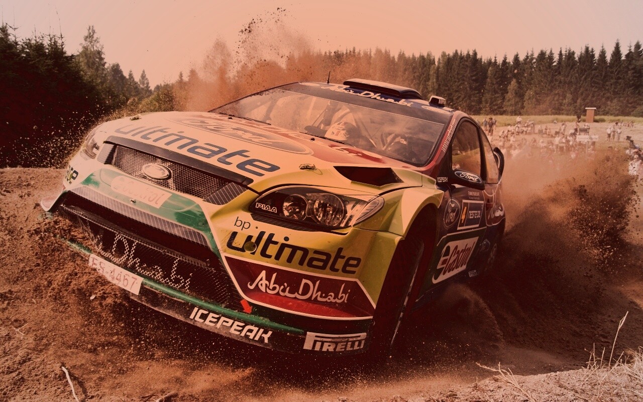 Форд учавствует в ралли обои