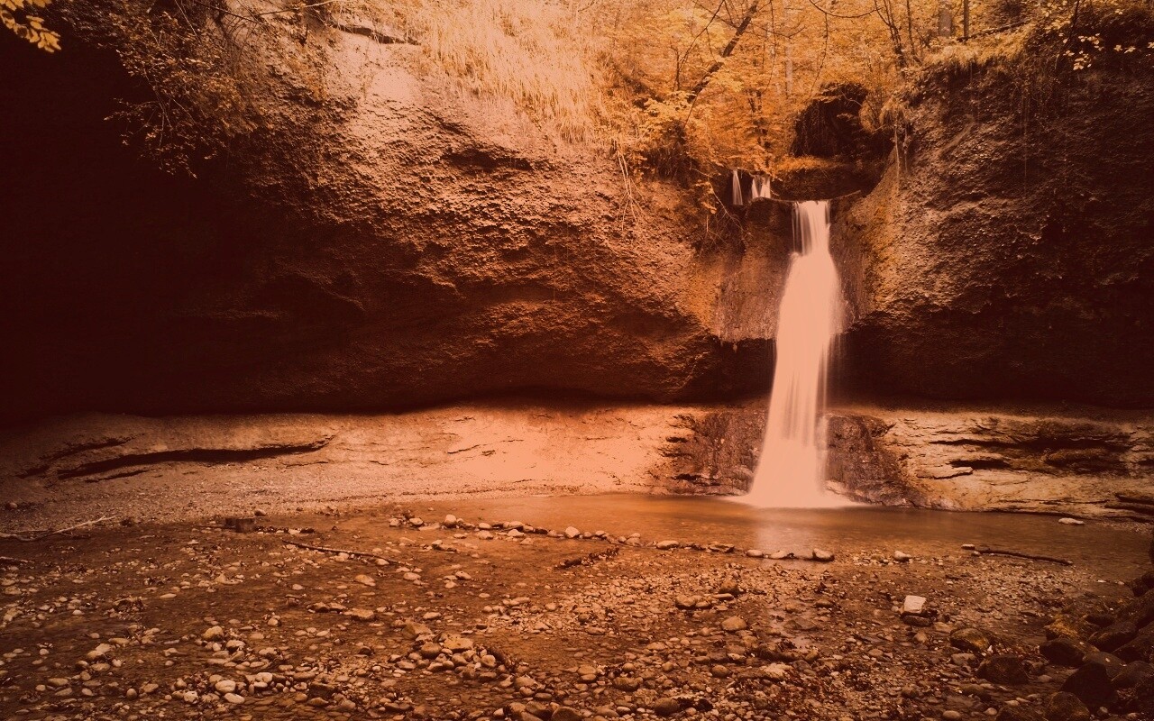 Водопад в Швейцарии обои