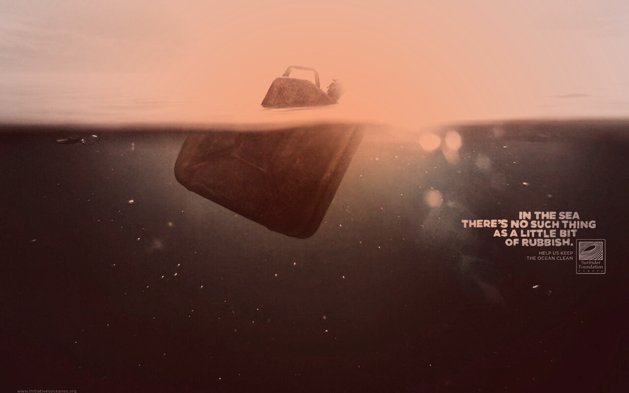 Не бывает "немного" мусора обои