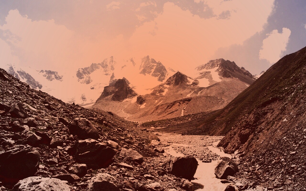 Горный пейзаж обои