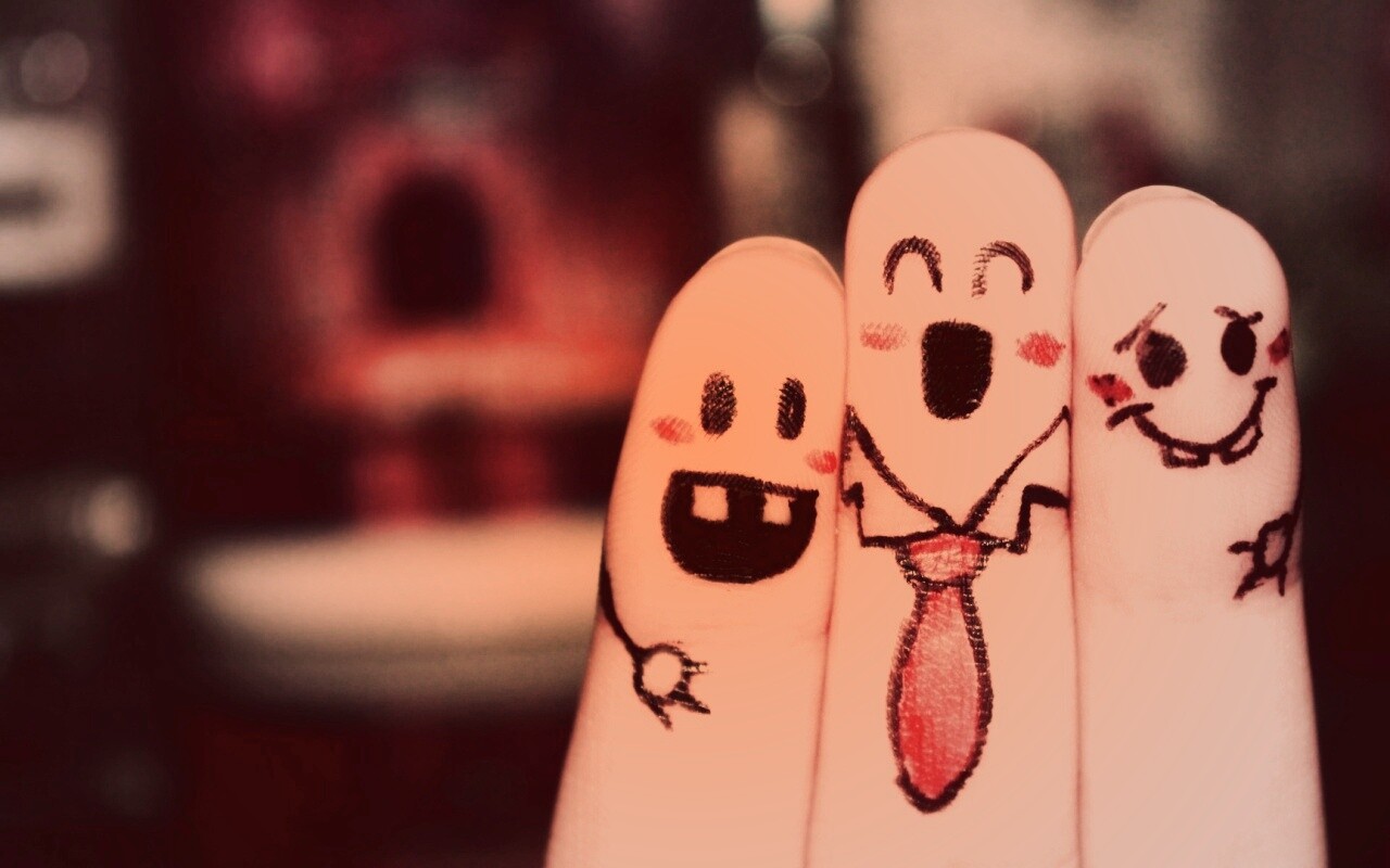 Пальцы-друзья обои