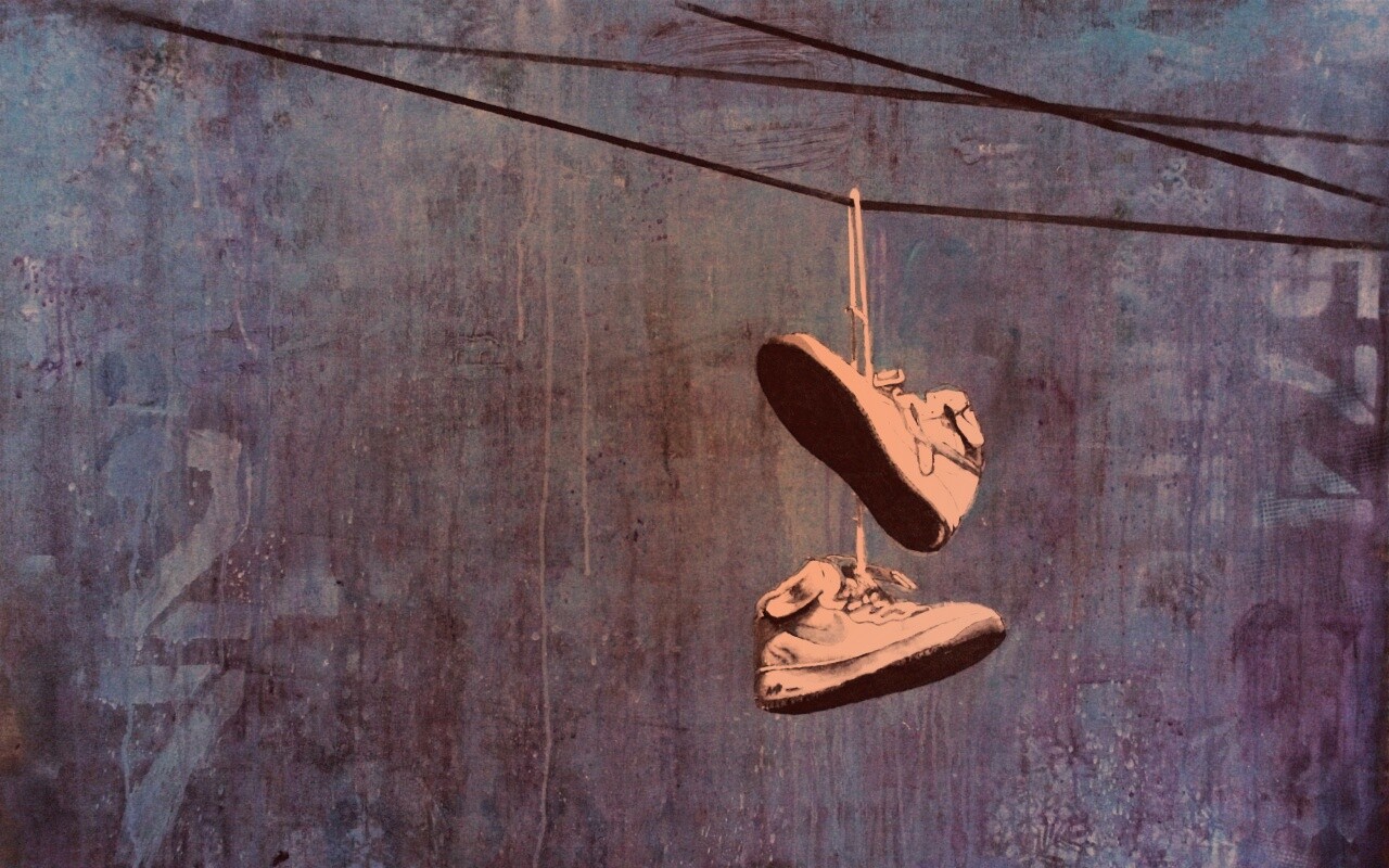 Кросовки на проводе обои