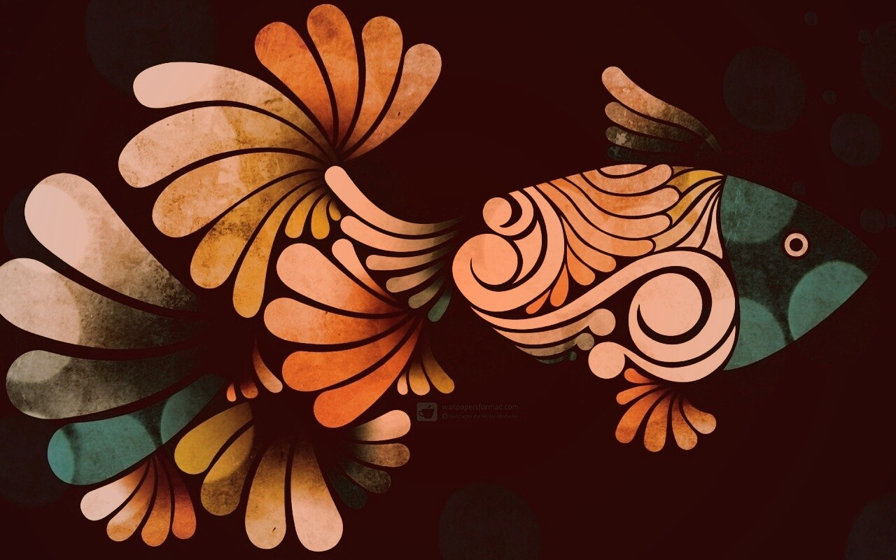 Узор «Рыбка» обои